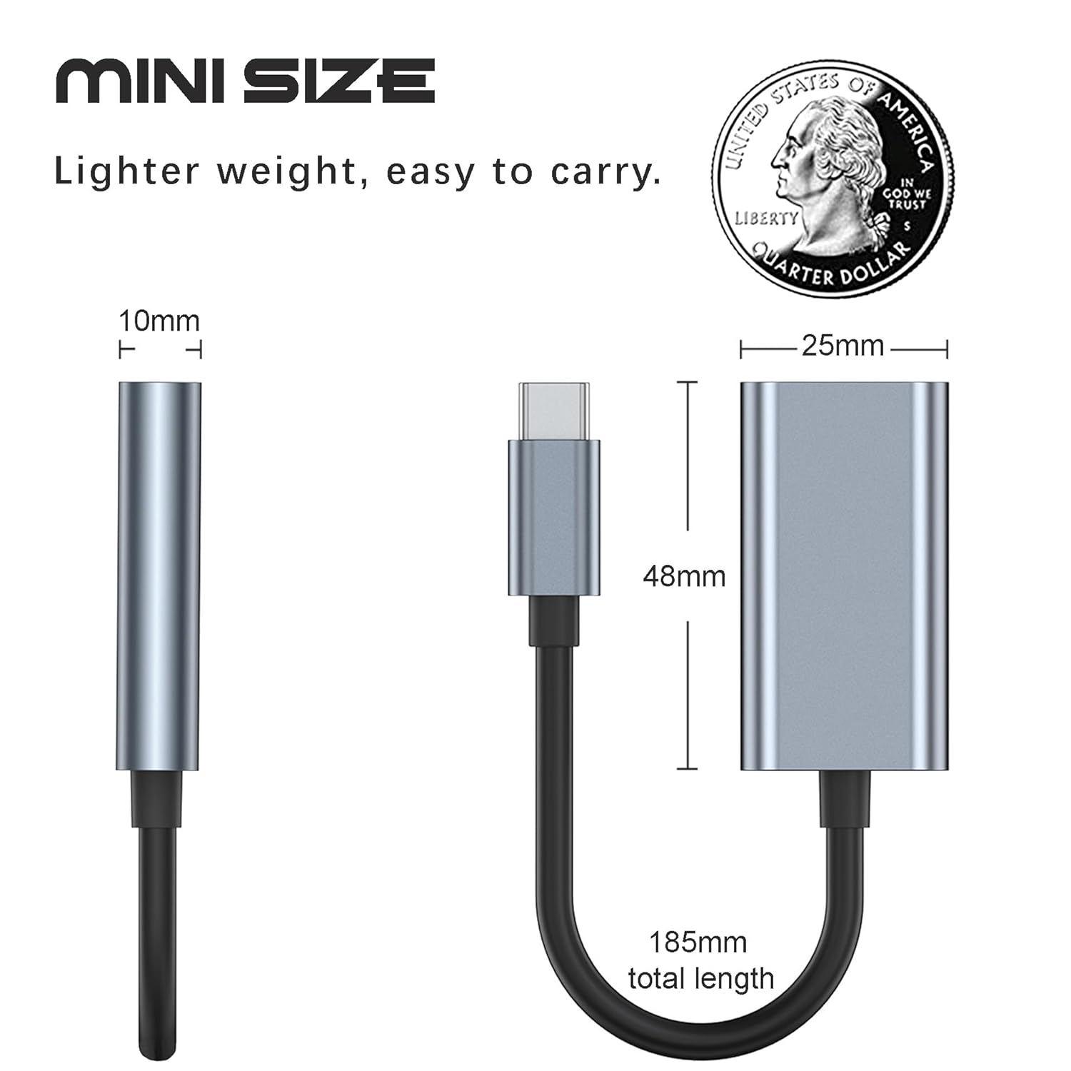 Mindorlen USB C to HDMI Adapter for Monitor, Laptop, TV, Projector - 4K HDMI to USB C Docking Station - MacBook Pro, iPad Air, Chromebook, XPS, TV