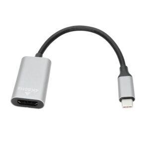 USB C to HDMI Adapter 3.9in Cable, 4K 60Hz Type C Male to HDMI Female Converter Adapter, Support USB C Port DP Alt Mode Output, for Mobile Phones, Tablets, Laptops