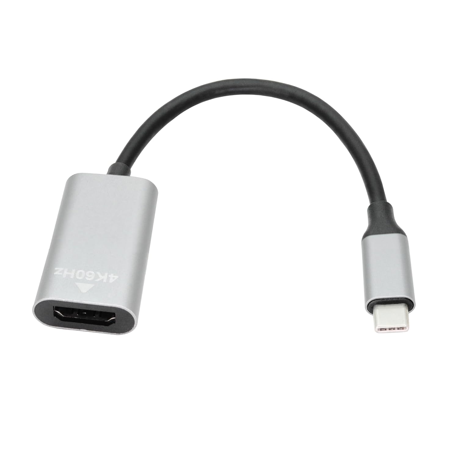 USB C to HDMI Adapter 3.9in Cable, 4K 60Hz Type C Male to HDMI Female Converter Adapter, Support USB C Port DP Alt Mode Output, for Mobile Phones, Tablets, Laptops