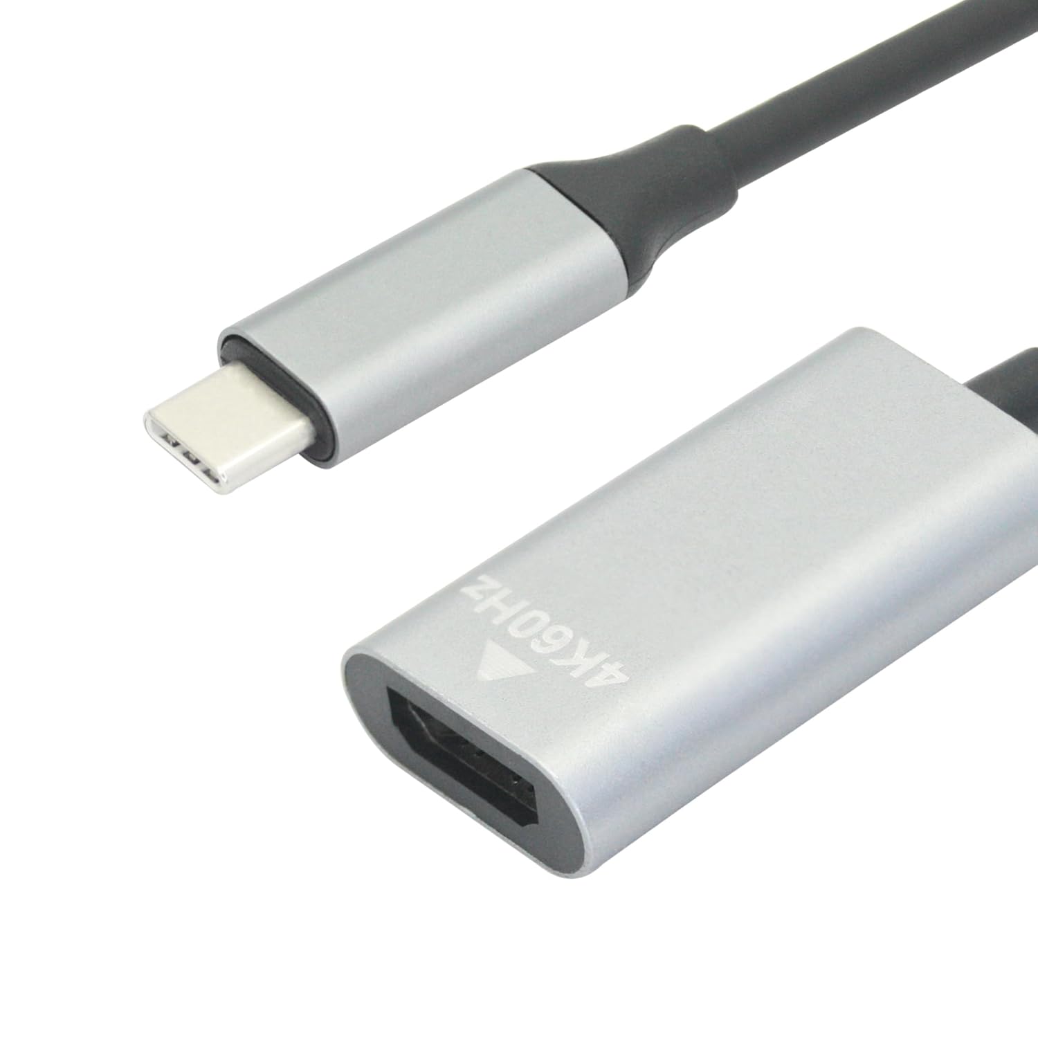USB C to HDMI Adapter 3.9in Cable, 4K 60Hz Type C Male to HDMI Female Converter Adapter, Support USB C Port DP Alt Mode Output, for Mobile Phones, Tablets, Laptops