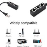 VOOCME 1 Male to 3 Female LAN Network Cable Adapter Wired Ethernet Lan Adapter compatible with Windows - image 5