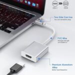 VOOCME USB 3.1 Type C Male to VGA Female Converter Power Meter for Cables - image 2