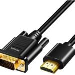 VOOCME HDMI Cable 2 A 1.8 m Gold Plated 1.8 m Gold Plated Hdmi To Vga Cable Gold-Plated Adapter 1080P - image 1