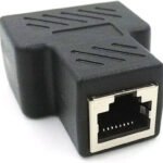 VOOCME 1 to 2 Ethernet Splitter Coupler Wired Ethernet Lan Adapter compatible with Mac, Windows - image 1