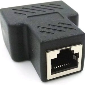 VOOCME 1 to 2 Ethernet Splitter Coupler Wired Ethernet Lan Adapter compatible with Mac, Windows - image 1