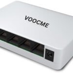 VOOCME 5 Port Ethernet Switch, Plug & Play, 10/100 Mbps, 1Gbps, Upto 100m Transmission Wireless Ethernet LAN Adapter compatible with Linux - image 1