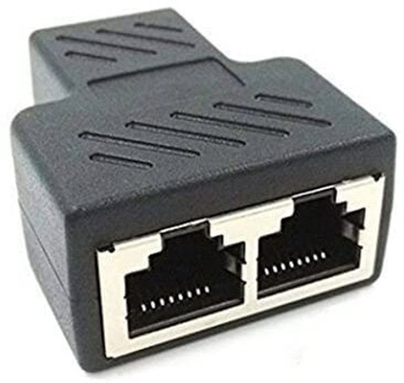 VOOCME 1 to 2 Ethernet Splitter Coupler Wired Ethernet Lan Adapter compatible with Mac, Windows - image 2