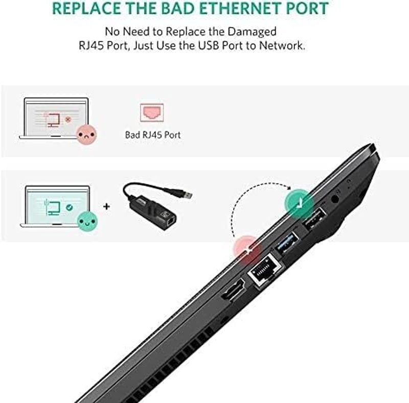 VOOCME USB 3.0 to Ethernet Adapter Wired Ethernet Lan Adapter compatible with Linux, Windows - image 3