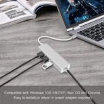 VOOCME USB 3.0 Type C 3.1 for RJ45 Ethernet LAN Adapter Cable with 3 Ports USB Hub Wired Ethernet Lan Adapter compatible with Mac - image 5