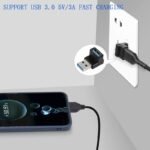 VOOCME 90 Degree USB 3.1 Adapter USB A Male to Female Right Angle Connector 10Gbps USB Type A 3.1 Data Transfer Converter Coupler OTG ( PACK OF 1) USB Hub - image 3