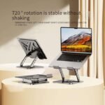 VOOCME 17 Inch Laptop Desktop Stand with Adjustable Height Heat Dissipation Suspended Metal 17 Inch Laptop Desktop Stand with Adjustable Height Heat Dissipation Iron Rotatable Laptop Stand with Adjustable Height Compatible with Universal Laptops - image 4