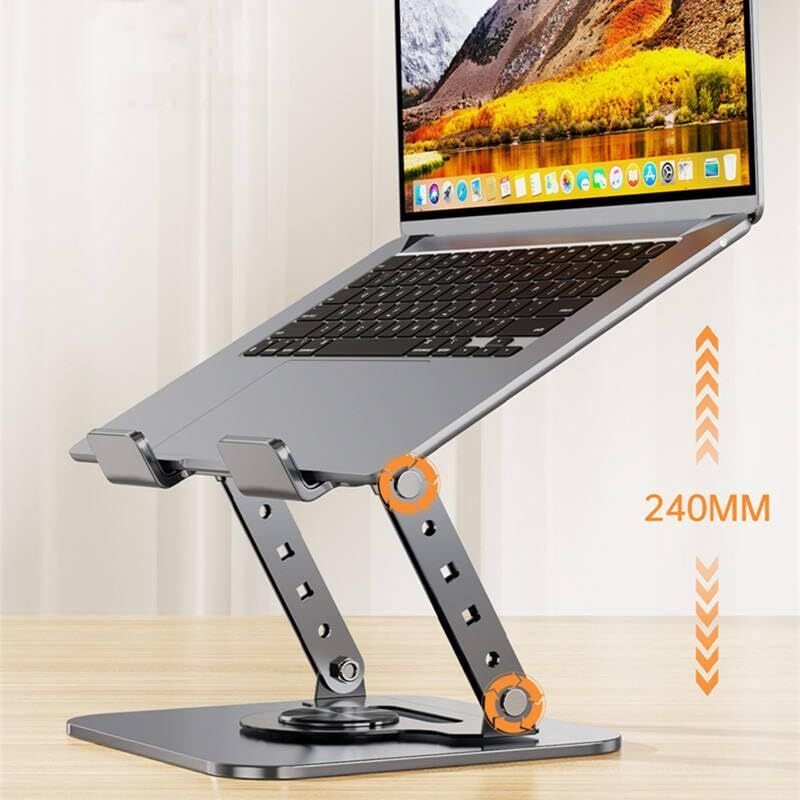 VOOCME 17 Inch Laptop Desktop Stand with Adjustable Height Heat Dissipation Suspended Metal 17 Inch Laptop Desktop Stand with Adjustable Height Heat Dissipation Iron Rotatable Laptop Stand with Adjustable Height Compatible with Universal Laptops - image 3
