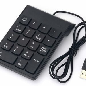 VOOCME Wired Numeric Keypad Slim Mini Number Pad Digital Keyboard 18 Keys Numpad Laptop Keyboard Replacement Key - image 1