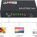 VOOCME 1x4 HDMI Splitter, 1 in 4 Out HDMI Splitter Audio Video Distributor Box Support Media Streaming Device - image 3