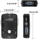 VOOCME 2 Port USB KVM Switch Box to Control up to 2 Computers 2 in 1 Out Switch Media Streaming Device - image 2