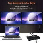 VOOCME 2x2 HDMI Matrix Switch 4K 60Hz 2 in 2 out Matrix HDMI Switch Splitter Converter Media Streaming Device - image 5