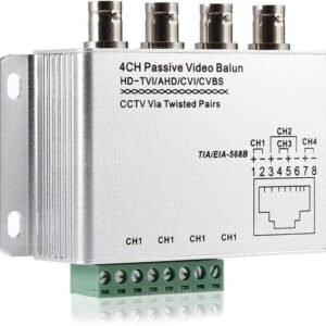 VOOCME 4 Channel Aluminium Alloy Shell Passive HD-CVI/TVI/AHD CCTV Camera 42 inch CD Player - image 1