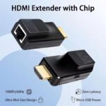 VOOCME HDMI to RJ45 60M Extender 1080P HDMI to RJ45 Cable Converter Wired Ethernet Lan Adapter compatible with Windows - image 4