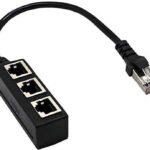 VOOCME 1 Male to 3 Female LAN Network Cable Adapter Wired Ethernet Lan Adapter compatible with Windows - image 1