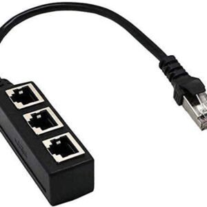 VOOCME 1 Male to 3 Female LAN Network Cable Adapter Wired Ethernet Lan Adapter compatible with Windows - image 1