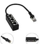VOOCME 1 Male to 3 Female LAN Network Cable Adapter Wired Ethernet Lan Adapter compatible with Windows - image 2