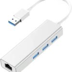 VOOCME Ethernet Adapter with USB Hub - VOOCME Silver