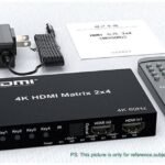 VOOCME 4K 60Hz HDMI Matrix 2x4 For Dolby HDMI Splitter Switch 2 In 4 out 4K 60hz Matrix Media Streaming Device - image 3
