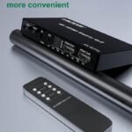 VOOCME 4K 60Hz HDMI Matrix Switcher 4x2 HDMI Switcher Splitter 4 in 2 Out with Optical Media Streaming Device - image 5