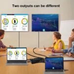 VOOCME 4K 60Hz HDMI Matrix Switcher 4x2 HDMI Switcher Splitter 4 in 2 Out with Optical Media Streaming Device - image 4