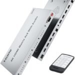 VOOCME 4K HDMI Splitter, 4in 4out Matrix HDMI Switch, HDMI Support 3840x2160@30HZ Media Streaming Device - image 1