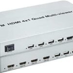 VOOCME 4X1 KVM HDMI USB Multi-viewer Quad Screen Real Time Multi-viewer with Media Streaming Device - image 1
