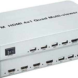 VOOCME 4X1 KVM HDMI USB Multi-viewer Quad Screen Real Time Multi-viewer with Media Streaming Device - image 1