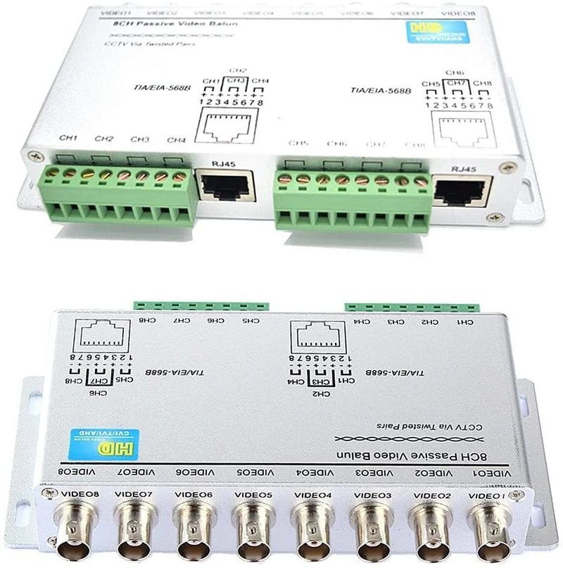 VOOCME Video Transmitter for HD-CVI/TVI/AHD CCTV Surveillance Camera (8 Chanel) 42 inch CD Player - image 1