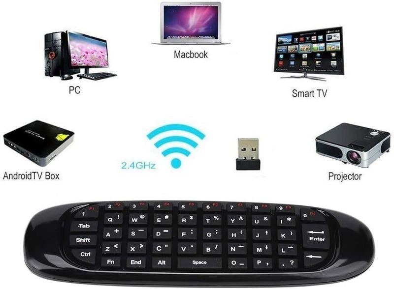 VOOCME C120 USB 2.4G Wireless Keyboard and Mouse Air Fly Remote Mouse Wired USB Laptop-size Laptop Keyboard Compatible with Desktop, Laptop, Mac - image 5