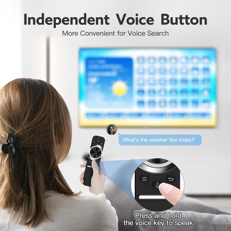 VOOCME Air Mouse Remote W1S Universal TV Voice Remote 2.4G for Windows Android Mac OS Linux - image 5