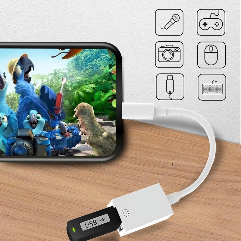 VOOCME Type C USB 3.0 OTG Adapter C to USB 3.0 OTG Cable i-Phone Wire i-OS Compatible with i-pad i-Phone 15 15pro Plus Max Mak-Book S22 S23 Laptop Accessory - image 4