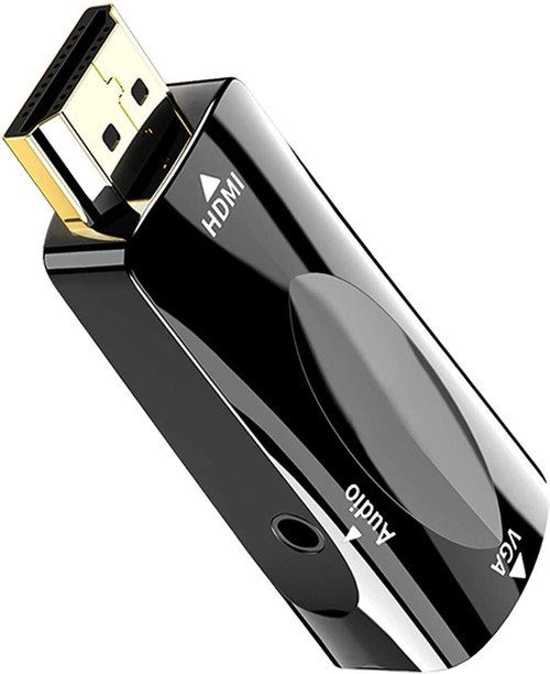 VOOCME Gold-Plated HDMI to VGA Adapter - VOOCME Black