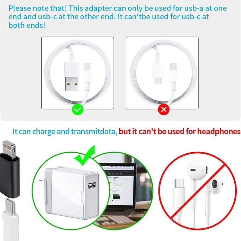 VOOCME Lighting 8 pin Adapter to Micro USB Converter Connector Data Synchronisation and Charging Compatible Laptop Accessory - image 3