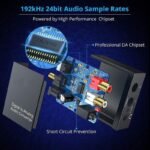 VOOCME TV-out Cable Digital to Analog Audio Converter SPDIF Optical Coax to Analog - image 4