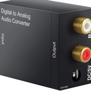 VOOCME TV-out Cable Digital to Analog Audio Converter SPDIF Optical Coax to Analog - image 1