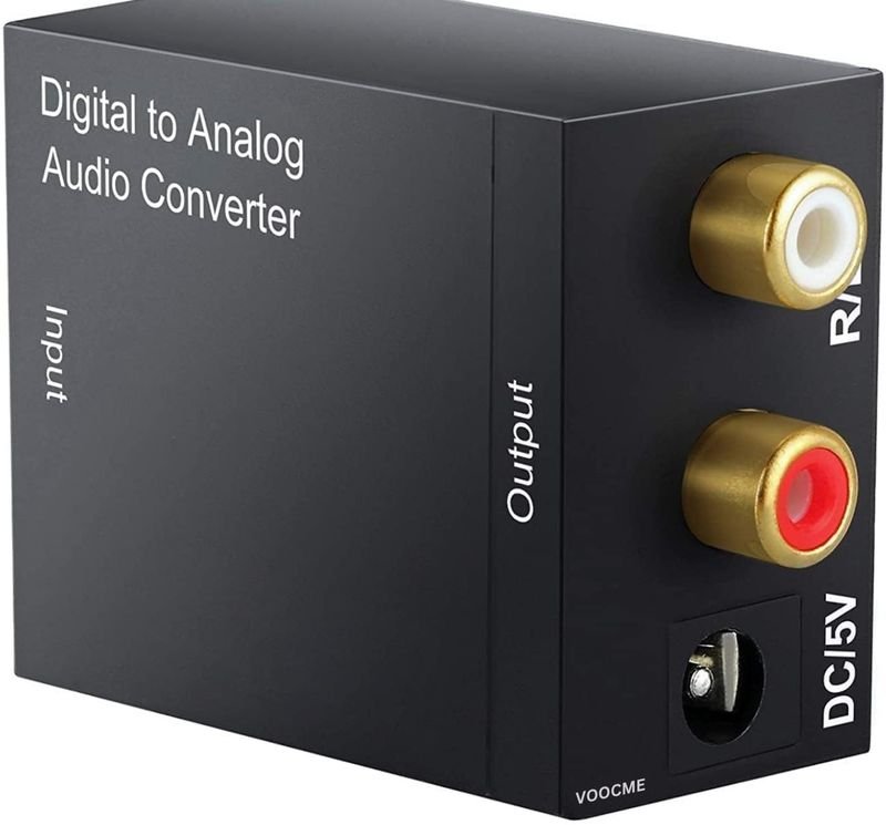 VOOCME TV-out Cable Digital to Analog Audio Converter SPDIF Optical Coax to Analog - image 1