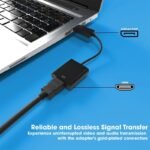 VOOCME Display Port to Hdmi Adapter, 1080P Display Port Dp to Hdmi Cable Male to Female Port Support Video & Audio Compatible with Computer..... HDMI Connector - image 5