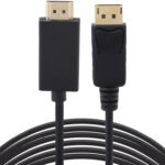 VOOCME HDMI Adapter 0.1 m DisplayPort 1.4, HDMI2.0, 4K 60Hz, Black, 1.8 Meter - image 1