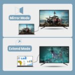 VOOCME HDMI Adapter 0.1 m DisplayPort 1.4, HDMI2.0, 4K 60Hz, Black, 1.8 Meter - image 4