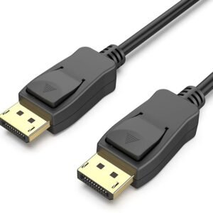 VOOCME 2-in-1 Cable 2 A 1.8 m NA DisplayPort Cable 5ft, High Speed DP 1.4 for 8K 60Hz, 4K 144Hz, 2K 240Hz 165Hz 144Hz Sync HDR HDCP, DP Male to - image 1
