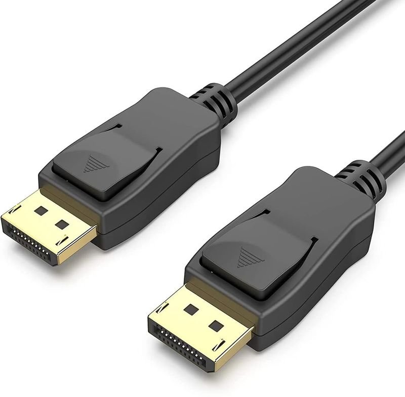VOOCME 2-in-1 Cable 2 A 1.8 m NA DisplayPort Cable 5ft, High Speed DP 1.4 for 8K 60Hz, 4K 144Hz, 2K 240Hz 165Hz 144Hz Sync HDR HDCP, DP Male to - image 1