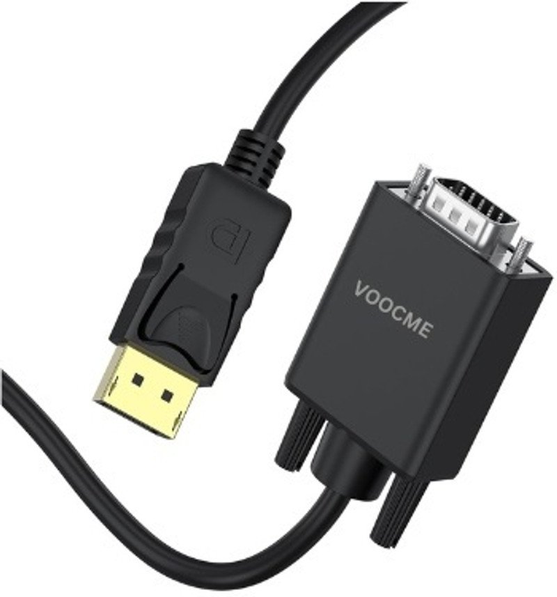 VOOCME VGA Cable 2 A 1.8 m NA DisplayPort to VGA Cable, 1.8M/5.9FT Display Port of Computer/Laptop to VGA - image 1