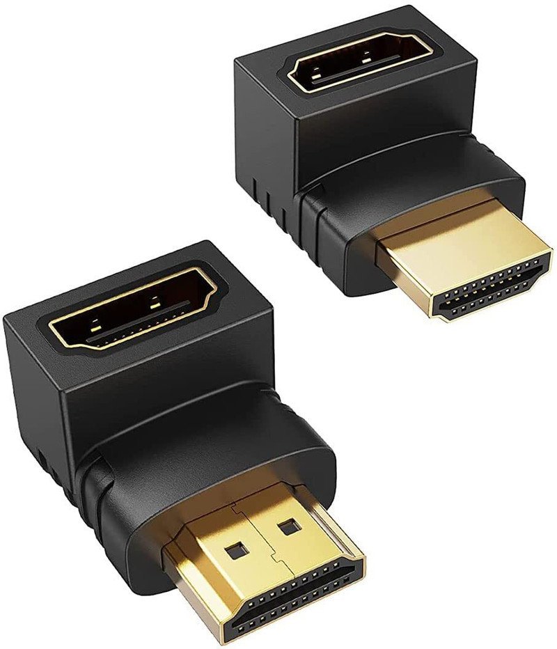 VOOCME HDMI Adapter 90 Degree 4K Male to Female HDMI Connector 270 Degrees Extender Right Angle, L Type HDTV Converter (Pack of 1) HDMI Connector - image 3
