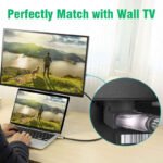 VOOCME HDMI Adapter 90 Degree 4K Male to Female HDMI Connector 270 Degrees Extender Right Angle, L Type HDTV Converter (Pack of 1) HDMI Connector - image 2