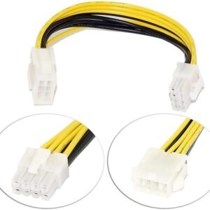VOOCME 8 Pin CPU Male to Female Power Extension Cable 12V, 8 Pin Male to 8 Pin Female Molex IDE Express Power Extension Cable Adapter Laptop Accessory - image 1
